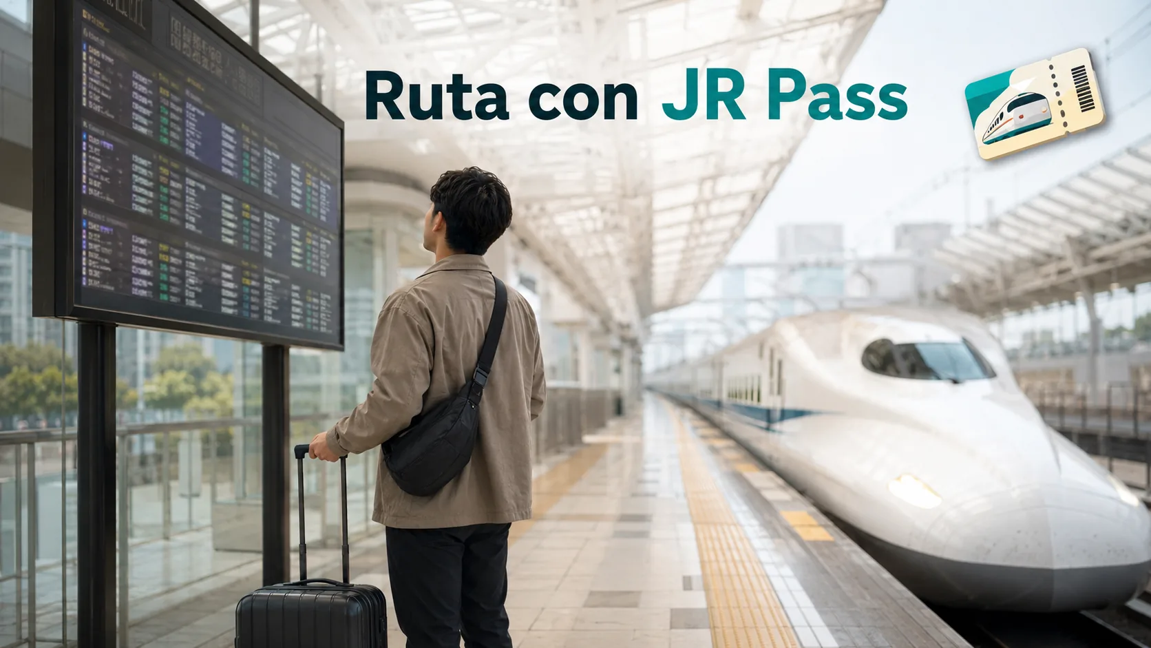 Japan Rail Pass en la ruta de tren entre Tokio y Osaka