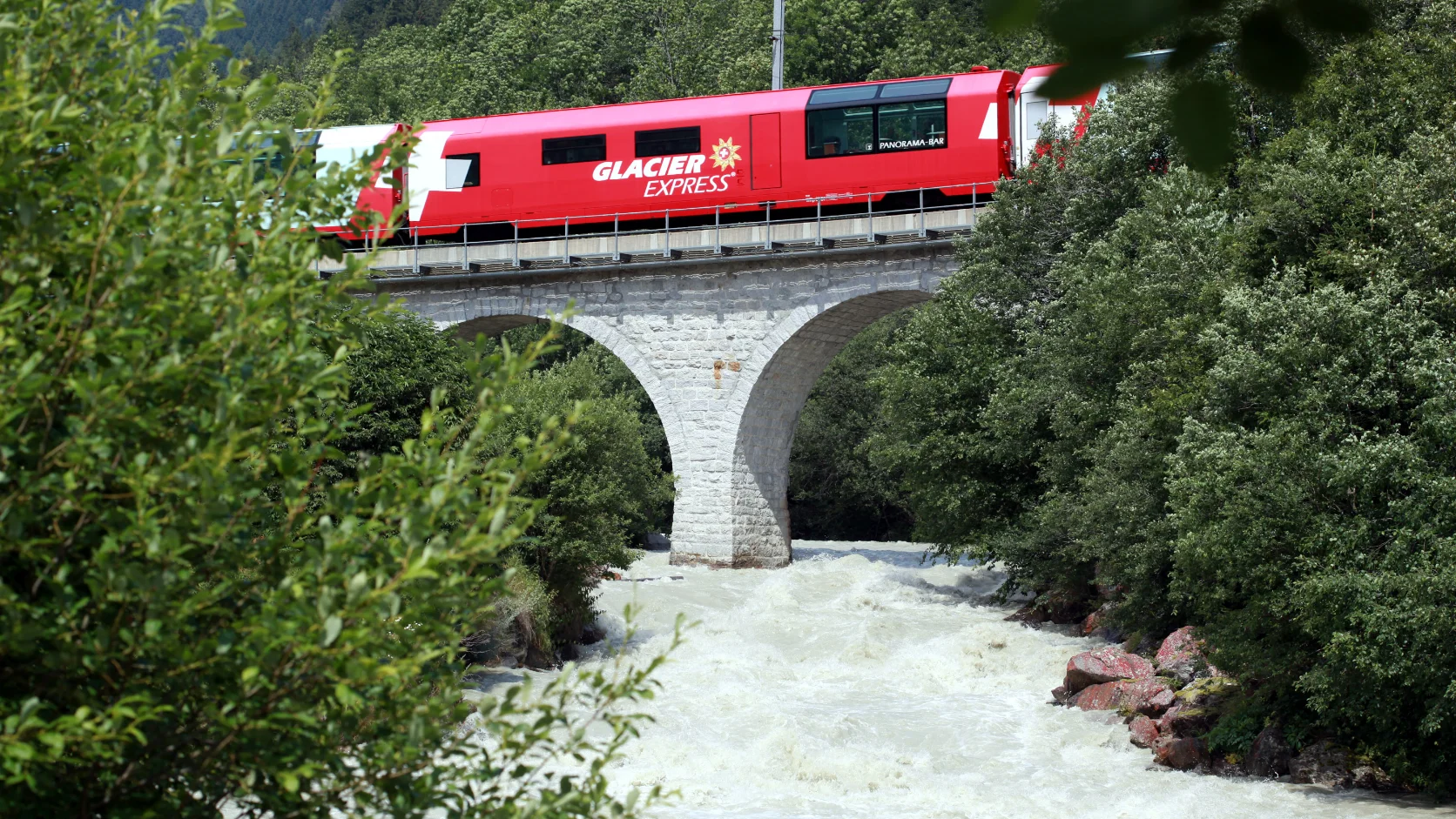 Tren panorámico en Suiza