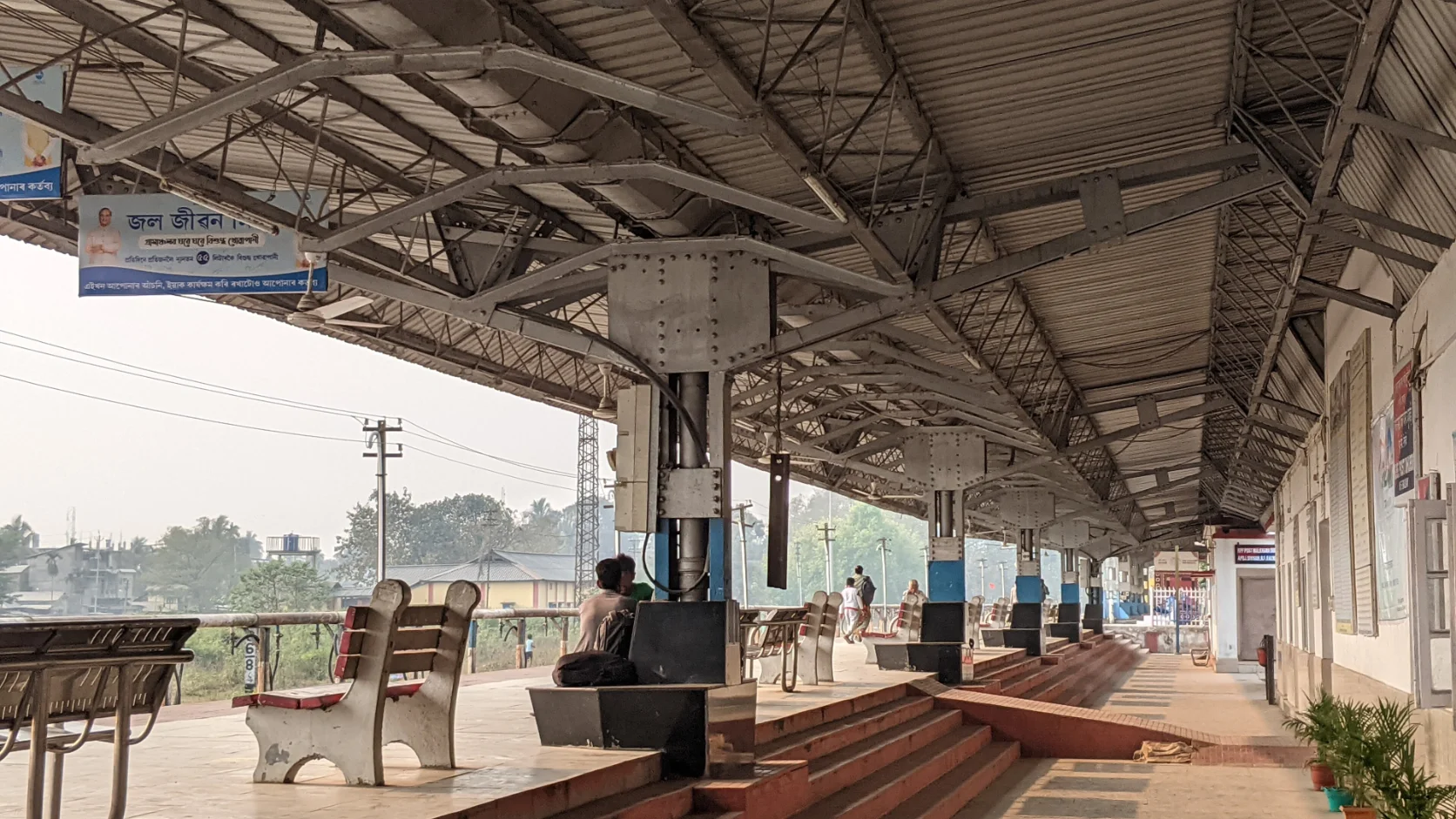 Estación de tren en India